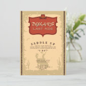 バチェラーラストライドウェスタンカウボーイテキサス州アドベンチャー 招待状 (スタンド正面)