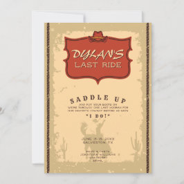 バチェラーラストライドウェスタンカウボーイテキサス州アドベンチャー 招待状