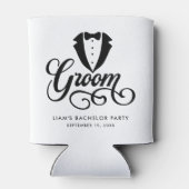 バチェラー・パーティーと結婚式の新郎へのギフト 缶クーラー (裏面)