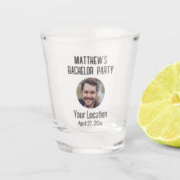 バチェラー・パーティー ウェディング・ファバー グルーム写真 ショットグラス