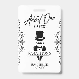 バチェラー・パーティー ヴィンテージタキシードVIP バッジ
