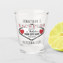 バチェラー・ベガス・スタイル・レッド ショットグラス