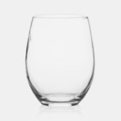 バチェロレッテおもしろいパーソナライズされたグルーム顔 ステムなしワイングラス (左)