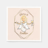 バチェロレッテおもしろいマンガおもしろい紙 スタンダードカクテルナプキン (正面)