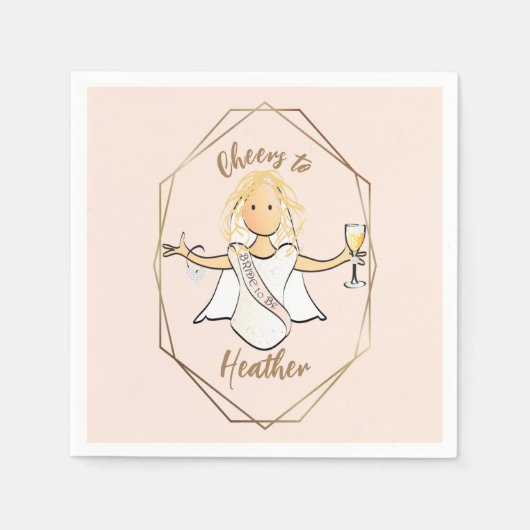 バチェロレッテおもしろいマンガおもしろい紙 スタンダードカクテルナプキン (正面)