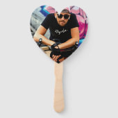 バチェロレッテおもしろい顔切り出しハンドファン ハンドファン (裏面)