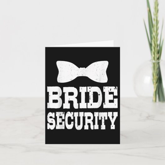 バチェロレッテおもしろいBride Security結婚 Kids's Par カード (正面)