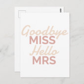 バチェロレッテさよ恋しく思うハロー夫人 ポストカード (正面/裏面)