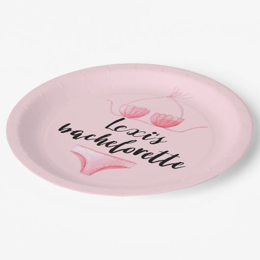 バチェロレッテのためのカスタムなビキニの紙皿 ペーパープレート (アングル)