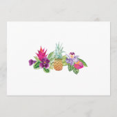 バチェロレッテのアロハブライダルシャワーの旅程の計画 プログラム (裏面)