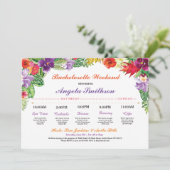 バチェロレッテのアロハブライダルシャワーの旅程の計画 プログラム (スタンド正面)