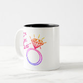 バチェロレッテのコップ ツートーンマグカップ (正面左)