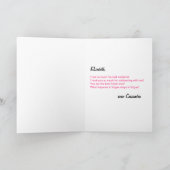 バチェロレッテのサンキューカードの写真-ベガス サンキューカード (内部)