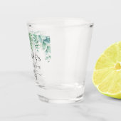 バチェロレッテのパーティー装飾に最適な、スグリとシダのグリーン ショットグラス (右)