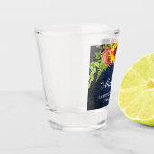 バチェロレッテのヒマワリの花の青い木 ショットグラス (左)