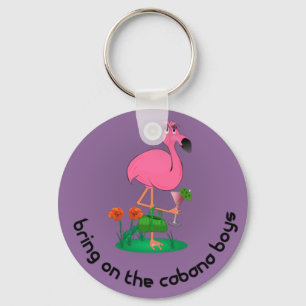 バチェロレッテのフラミンゴまたは小屋の男の子Keychain キーホルダー