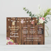 バチェロレッテのブライダルシャワーの旅程は木を震動させます プログラム (スタンド正面)