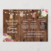 バチェロレッテのブライダルシャワーの旅程は木を震動させます プログラム (正面)