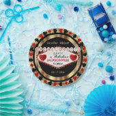 バチェロレッテのベガスのスタイル- DIYの都市及び国家 ペーパープレート (パーティー)