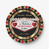 バチェロレッテのベガスのスタイル- DIYの都市及び国家 ペーパープレート (正面)