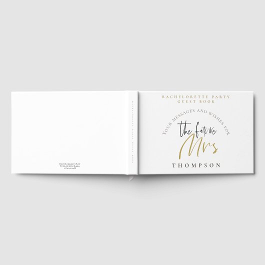 バチェロレッテの今後のミセス名スクリプト ゲストブック (全面)