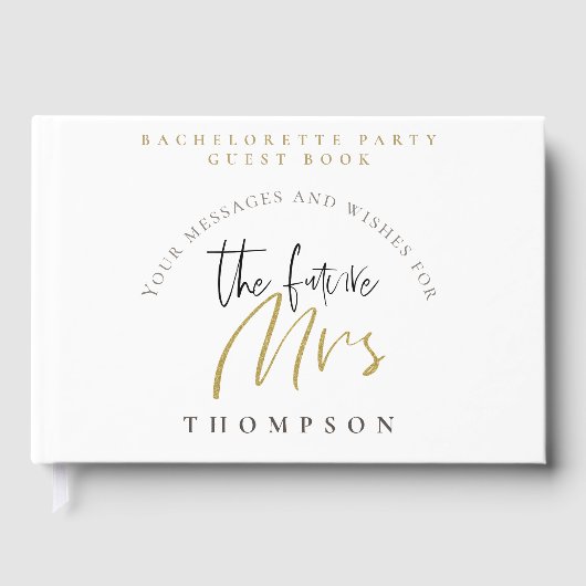 バチェロレッテの今後のミセス名スクリプト ゲストブック (正面)