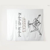 バチェロレッテの女性の背景フォトプロップ タペストリー (正面(横))