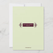 バチェロレッテの招待状をパーティを楽しむために用意して下さい 招待状 (裏面)