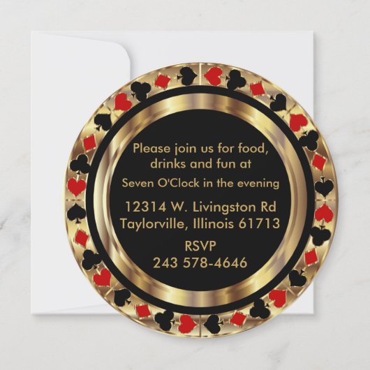 バチェロレッテの招待状- DIYの都市及び国家 招待状 (裏面)