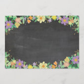 バチェロレッテの旅程のブライダルシャワーのチョークの招待 プログラム (裏面)