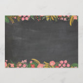 バチェロレッテの旅程の珊瑚及び金ゴールドのチョークの招待 プログラム (裏面)