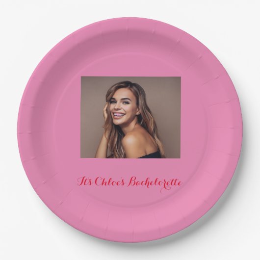 バチェロレッテの紙皿 ペーパープレート (正面)