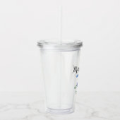 バチェロレッテの結婚花嫁の青 アクリルタンブラー (右)