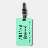 バチェロレッテの荷物はブライダルパーティの好意に付けます ラゲッジタグ (正面縦)