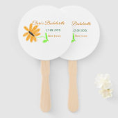 バチェロレッテの追加name date place sunflower ハンドファン (正面&裏面)