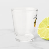 バチェロレッテの黒い金ゴールドの気球の名前をカスタムする ショットグラス (左)