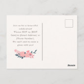 バチェロレッテはがき招待状 ポストカード (裏面)