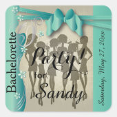 バチェロレッテまたはバースデーパーティーディバガールズ – Jade スクエアシール (正面)