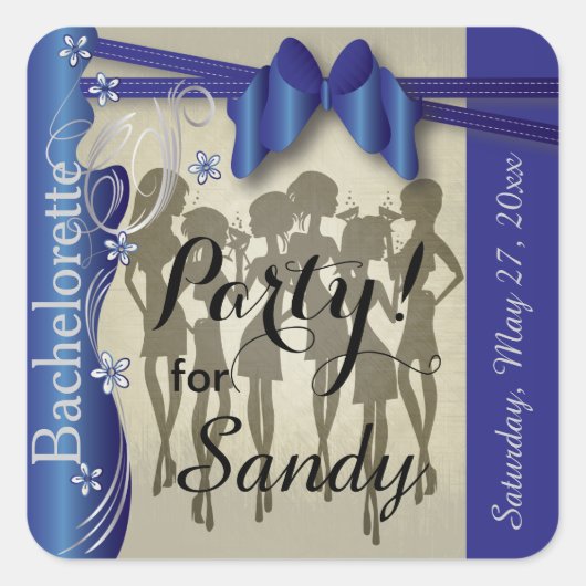 バチェロレッテまたは誕生日ディバガールズ – サファイア スクエアシール (正面)