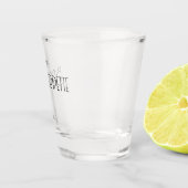 バチェロレッテアールデコ文字 ショットグラス (右)