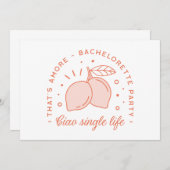 バチェロレッテイタリアン夏テーマおもしろい 招待状 (正面/裏面)