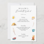 バチェロレッテウィークエンドの旅程 招待状 (正面)