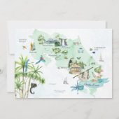 バチェロレッテウィークエンドの行程|コスタリカ 招待状 (裏面)