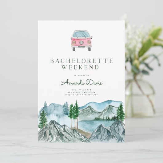 バチェロレッテウィークエンドインウッズキャビンレイクキャンピング 招待状 (スタンド正面)