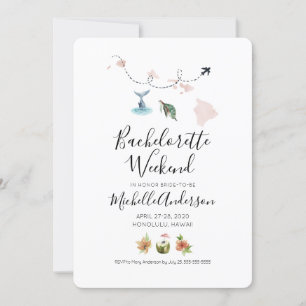 バチェロレッテウィークエンドインホノルルハワイ招待状 招待状