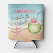 バチェロレッテウィークエンドカワイイビーチ 缶クーラー (正面)