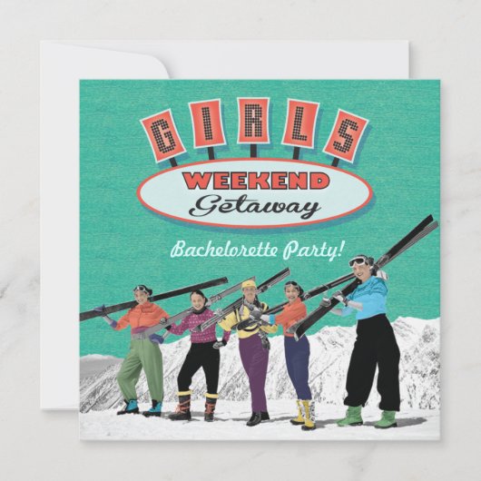 バチェロレッテウィークエンドゲートウェイパーティの招待状 招待状 (正面)