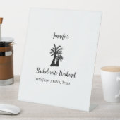 バチェロレッテウィークエンドココナッツツリーのクラブネーム 台座サイン (インサイチュ)