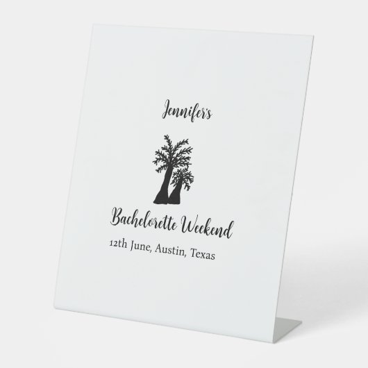 バチェロレッテウィークエンドココナッツツリーのクラブネーム 台座サイン (正面)