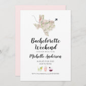 バチェロレッテウィークエンドテキサス州招待状 招待状 (正面/裏面)